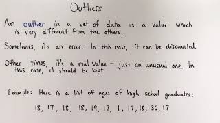 What is an outlier [upl. by August]