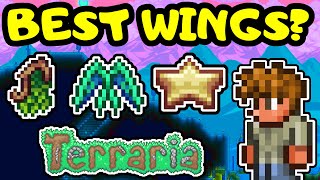 BEST AND EASIEST WINGS Terraria Wings Guide Best Wing Progression Guide for Terraria Journeys End [upl. by Waddell]