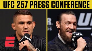 UFC 257 Dustin Poirier vs Conor McGregor 2 Press Conference  ESPN MMA [upl. by Oihsoy828]