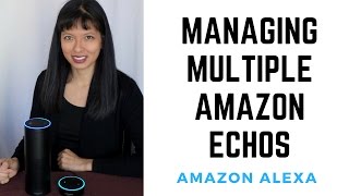 Managing Multiple Amazon Echos Part 1 Basics [upl. by Saxon]