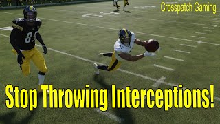 Madden NFL How to Stop Throwing Interceptions and Complete More Passes on AllMadden Difficulty [upl. by Adnal]