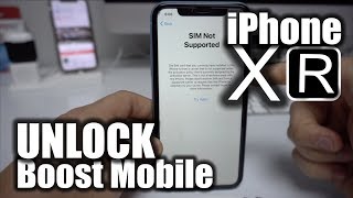 How To Unlock iPhone XR From Boost Mobile to Any Carrier [upl. by Ahsemaj]