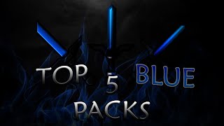 TOP 5 BLUE PVP TEXTURE PACKS  Minecraft 188  High FPS [upl. by Nosde119]