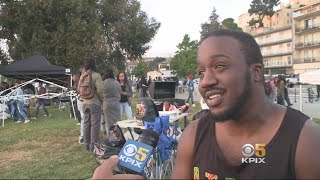 Large Crowd Turns Out For Barbecuing While Black Protest At Lake Merritt [upl. by Ilke]