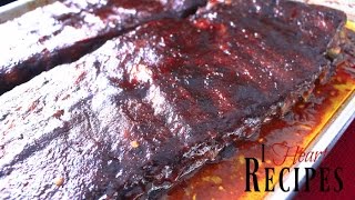 Best Oven Baked BBQ Ribs  I Heart Recipes [upl. by Ferrel]