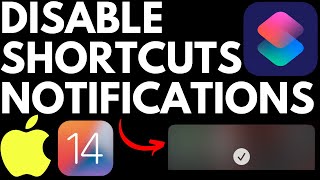 How to Disable Shortcuts Notifications amp Banner Pop Ups on iPhone  iOS 14 [upl. by Terrence596]