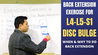 Disc BulgeHerniated Disc Exercises L4L5S1 When To Do Back Extension Exercise Bulging Disc [upl. by Biagio492]