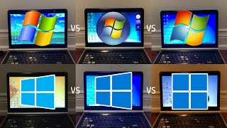 Windows XP vs Vista vs 7 vs 81 vs 10 vs 11  Speed Test [upl. by Kedezihclem]