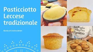 PASTICCIOTTO LECCESE TRADIZIONALE  Come realizzare la pasta frolla e la crema pasticcera [upl. by Warp]