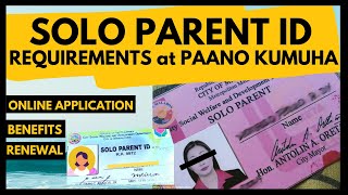 Paano kumuha ng SOLO PARENT ID  Requirements Online Registration Benefits Renewal Application [upl. by Drofnats519]