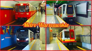 Warsaw Metro  All the Lines ACC84 [upl. by Palmer]