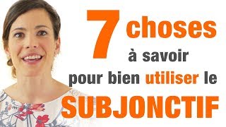 Subjonctif  7 conseils pour bien lutiliser [upl. by Azile]