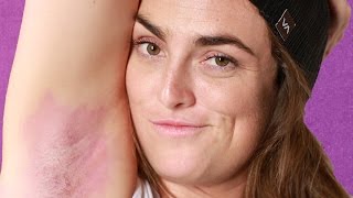 Women Dye Their Armpit Hair For The First Time [upl. by Eenot]