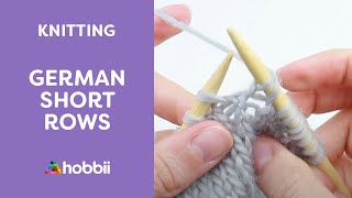 How to Knit German Short Rows [upl. by Svirad]