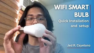 WIFI Smart Bulb Quick Installation and Setup [upl. by Ssidnac260]