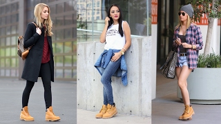 How To Wear Timberland Boots  Outfits With Timberlands [upl. by Babby]