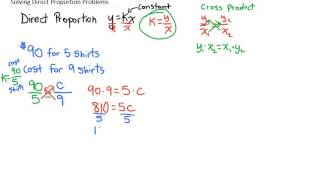 Solving Direct Proportion Problems [upl. by Htebazila]