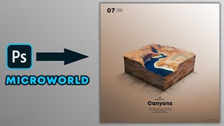 Create Microworld in photoshop like Benny Production  Canyons Photoshop Microworld [upl. by Adnohral]