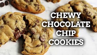 The BEST CHEWY Chocolate Chip Cookies Recipe [upl. by Glanville100]