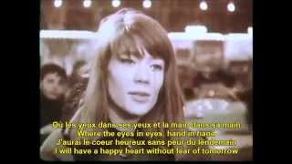 Tous les garcons et les filles Francoise Hardy French English Lyrics [upl. by Htiderem]