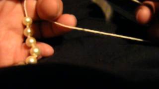 How to Restring Pearls  Restringing Pearl or Beads [upl. by Uolyram]