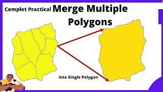 How to Merge Multiple Polygons into a Single Polygon in QGIS 🌍✨  TechStarPlus [upl. by Shadow]