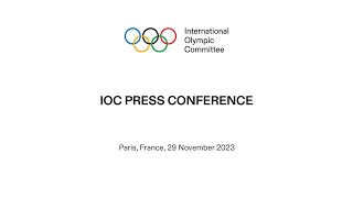 IOC EB Press Conference  day 1 [upl. by Tobe]