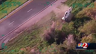 Chopper captures dramatic ending of police chase [upl. by Elaynad]