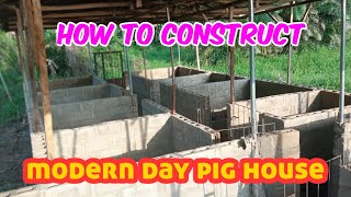 How to construct modern day pig house [upl. by Haymo]