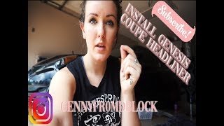 How to DIY Custom Headliner Install Genesis Coupe [upl. by Anifad]