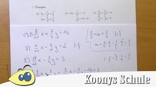 LGS Aufgaben mit Brüchen lineare Gleichungssysteme lösen vorgerechnet  77  Blatt 3820 [upl. by Oag]