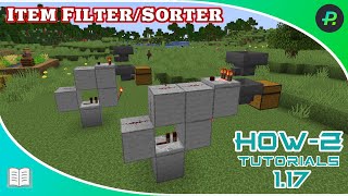 Item FilterSorter build tutorial  Tutorial  Minecraft Java [upl. by Nomahs]