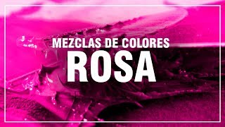 CÓMO HACER EL COLOR ROSA 🌷 Rosa Claro Rosa Palo Rosa Coral 🎨 MEZCLAS DE COLORES FÁCIL [upl. by Vudimir]