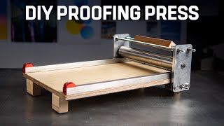 DIY Letterpress Proofing PressEtching Press [upl. by Oiramaj]