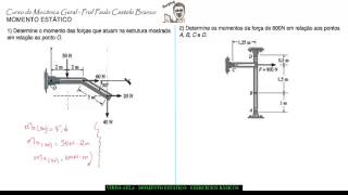 AULA 9 EXERCICIOS BASICOS DE MOMENTO [upl. by Brenza]