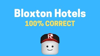 Bloxton Hotels Application Answers 2021  ROBLOX [upl. by Ayotnom657]