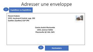 adresser une enveloppe [upl. by Susan]