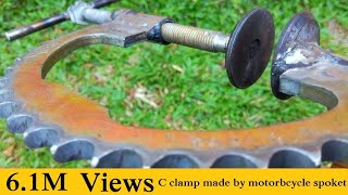 C clamp made by motorbcycle spoket [upl. by Henryk92]