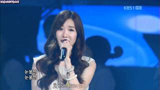 Davichi  Dont Say Good Bye LIVE eng sub  kara roman [upl. by Htebzil]