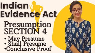 Indian Evidence Act  Section 4  Presumption  May presume shall presume and conclusive proof [upl. by Norac]