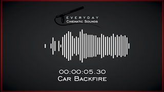 Car Acceleration and Backfire  HQ Sound Effects [upl. by Adyan772]