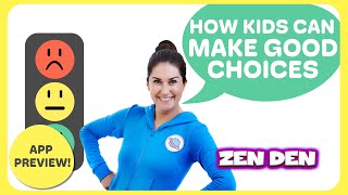 How to Make Good Choices Mindfulness for Kids  Cosmic Kids app preview [upl. by Eanwahs525]