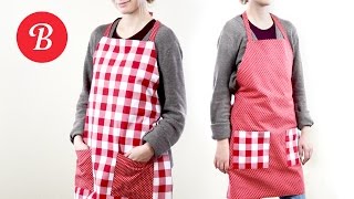 DIY Reversible Apron  SewItYourself [upl. by Aziram315]