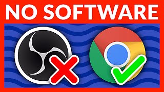 How to live stream without software  OBS alternative [upl. by Franchot455]