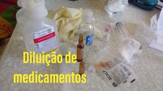 Diluição de medicamentos [upl. by Lareena]