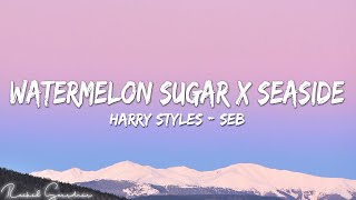 Harry Styles  SEB  Watermelon Sugar x Seaside Lyrics [upl. by Adyaj]