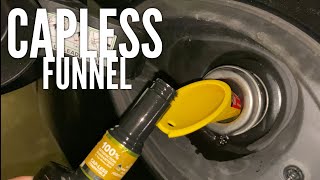 HOW TO ADD CLEANER TO CAPLESS GAS TANK [upl. by Jasper958]