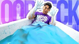 GIANT OOBLECK BATH CHALLENGE [upl. by Atinehs]