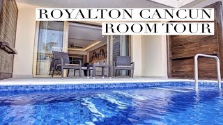 Royalton Cancun Luxury Jr Suite Swim Out Room Tour  THE STEWART VLOG [upl. by Chelton]