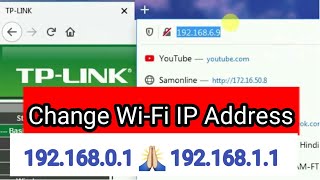 How to change 19216811  19216801 Router Login Admin and WiFi Change Passwordwifi ip address [upl. by Ahgiela583]